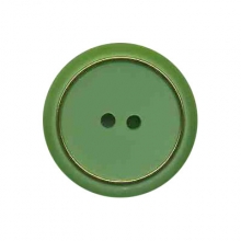 Bouton en polyester et mtal dor en 14 et 22 mm