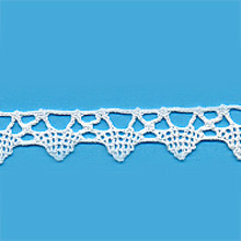 Dentelle en coton de 15mm - pice de 33 mtres