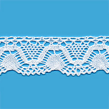 Dentelle en coton de 25mm - pice de 33 mtres