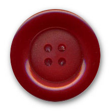 Bouton rouge polyester bord brillant centre satin 14,18,22,27 m