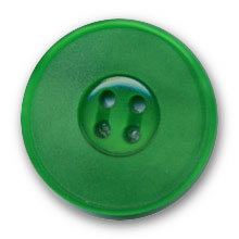 Bouton vert en polyester 14,18,22,27 mm