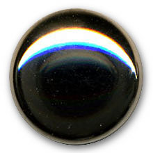 Bouton demi bomb en mtal nickel brillant en 12,15,20,28 mm