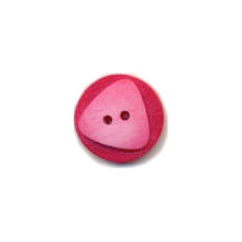 Bouton rouge en polyester en 15,18,23 mm