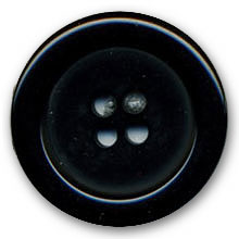 Mercerie en Ligne - Tous les accessoires de coutures. - Bouton en polyester  noir pour veste ,manteau,de 15 à 35mm B3637-3